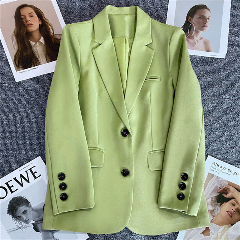 Casual Elegant Women's Business Suit Blazer Polyester
