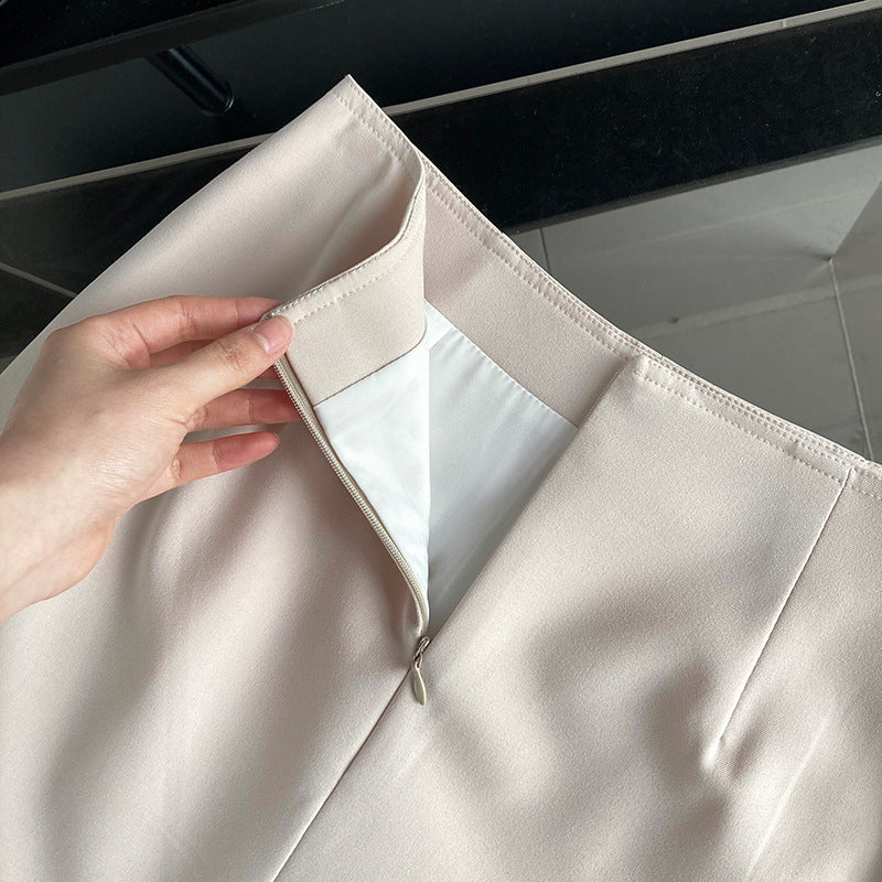 Jupe longue fendue en polyester pour femme Luxi Fashion