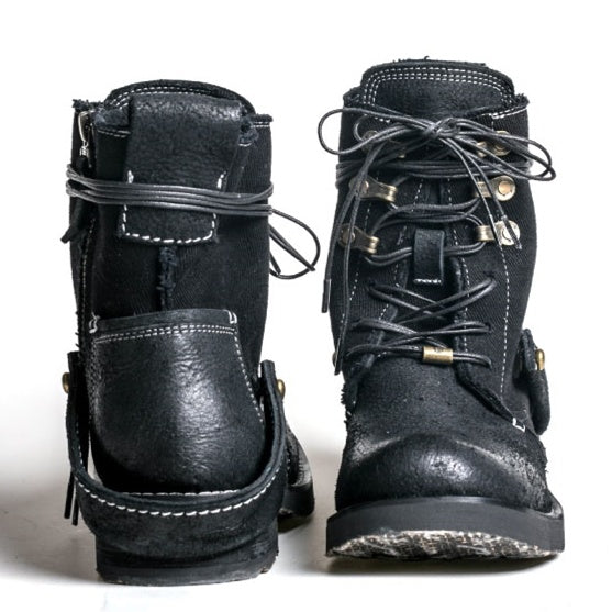 Outdoor Vintage Japanese Canvas Martin Boots