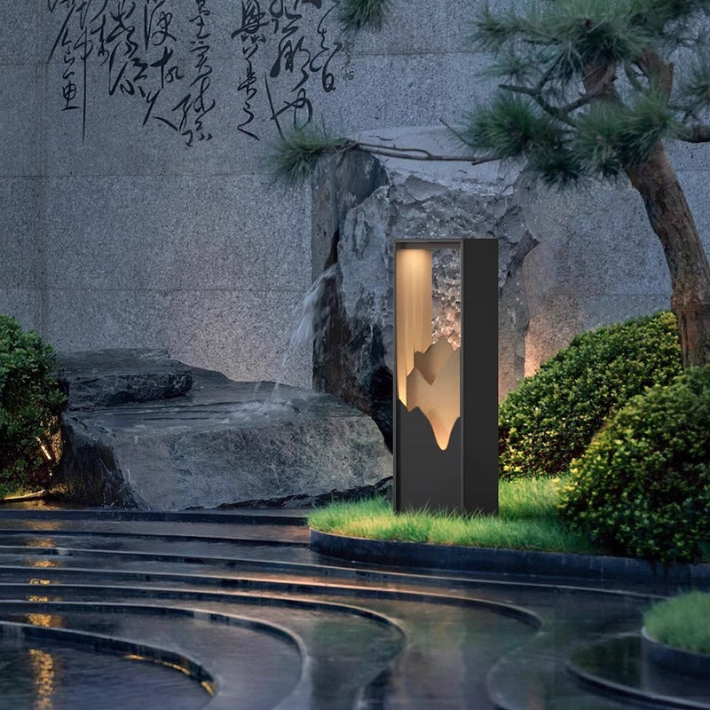 Chinese Style Outdoor Solar Yard Lamp Stainless Steel IP65