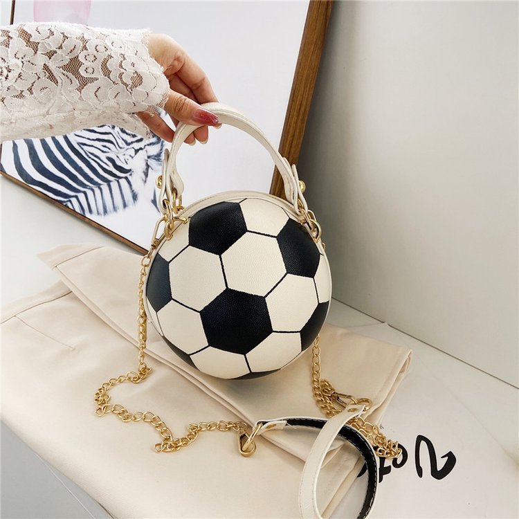 Sacs ronds personnalisés en polyuréthane avec fermeture éclair pour le basketball et le football féminin