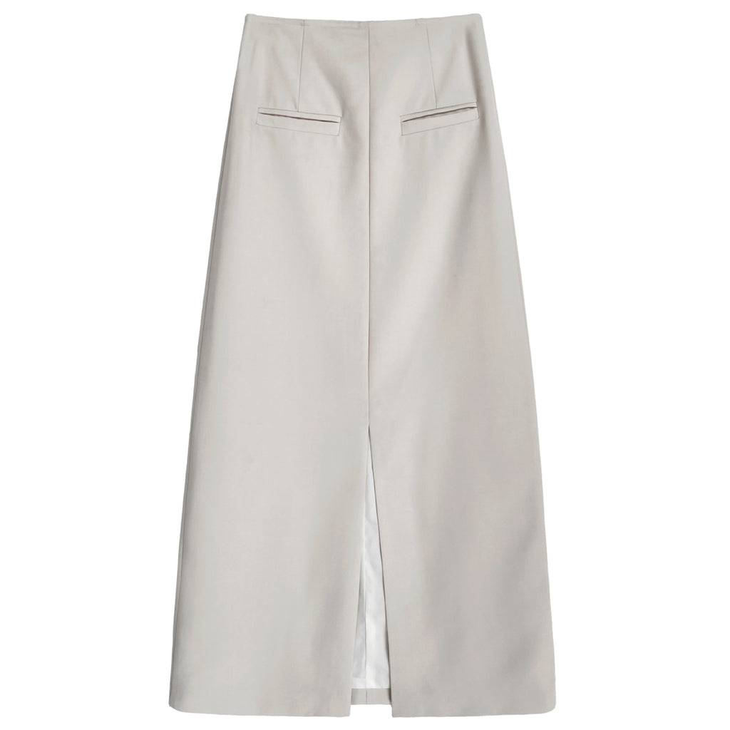 Jupe longue fendue en polyester pour femme Luxi Fashion