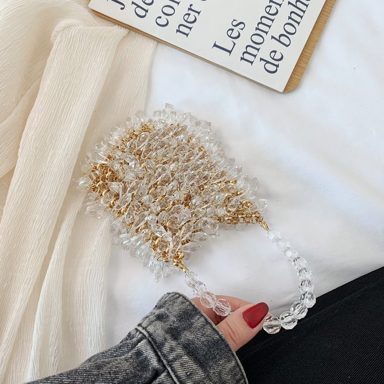 Sweet Fashion Beaded Women's Dinner Clutch Bag Small 12x13x2cm