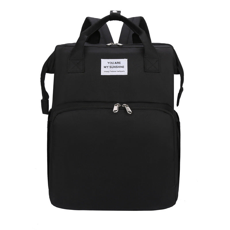 Sac à langer de voyage pliable avec double bandoulière