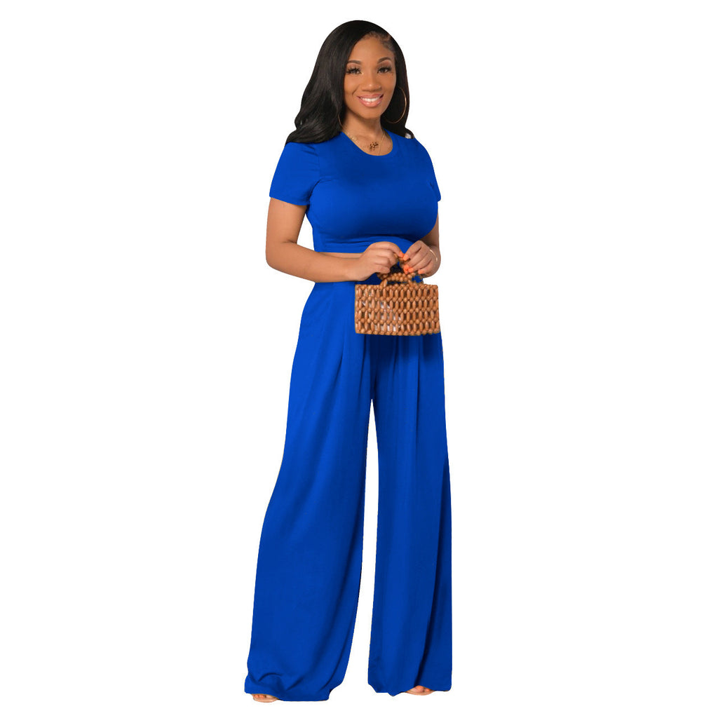 Versatile Casual Wide-Leg Two-Piece Set for Women