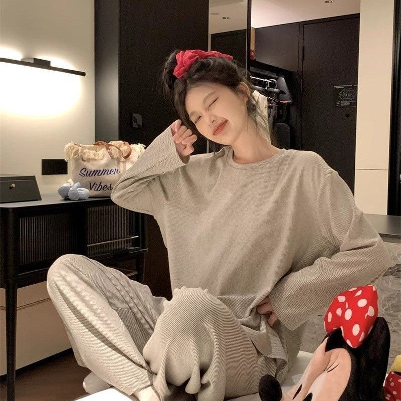 Striped Pajamas Homewear For Women