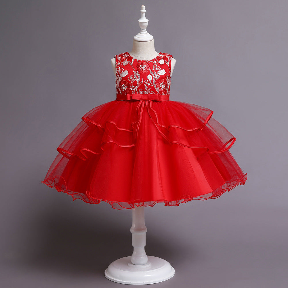Personalized Girls' Short Princess Dress in Multiple Colors