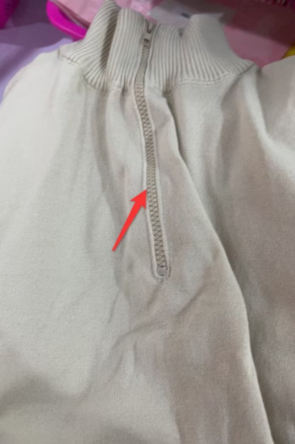 Pull homme à col montant et fermeture éclair, coupe tendance hiver, couleur unie, manches longues, en maille