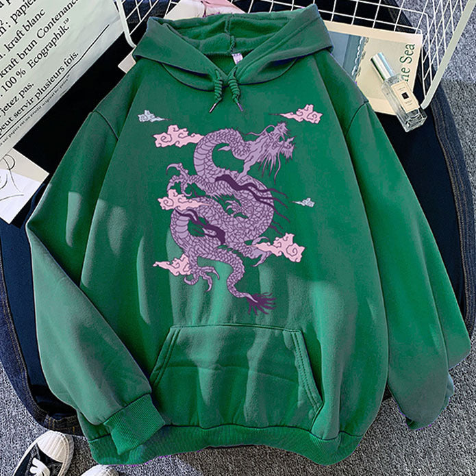 Pulls à capuche Dragon Chinois pour hommes