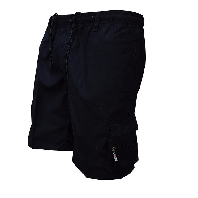 Short de sport en molleton de polyester multicolore pour homme