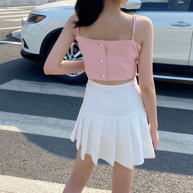 Sweet Outside Wearing A Small Sling Net Red New