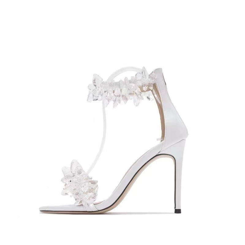 Escarpins à bride de cheville style fée blancs