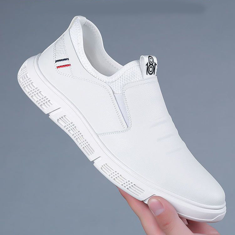 Men's Black White Casual Flats Walking Shoes