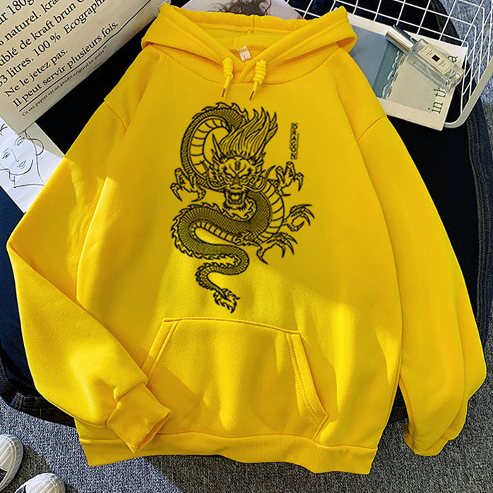 Chinese Dragon Pullover Hoodies for Men