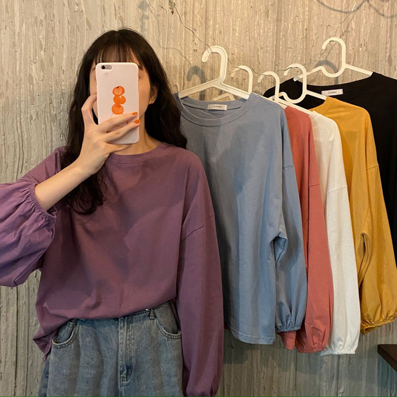 Slimming Lantern Sleeve Sweater Pullover