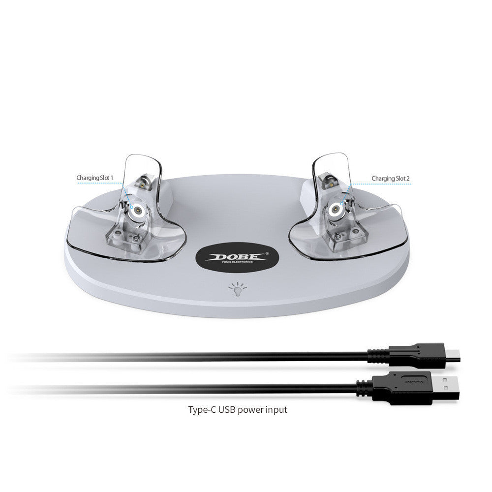 PS5 VR2 Double Handle Magnetic Charging Base PlayStation VR2 Handle Fixed Charger Bracket RGB Light