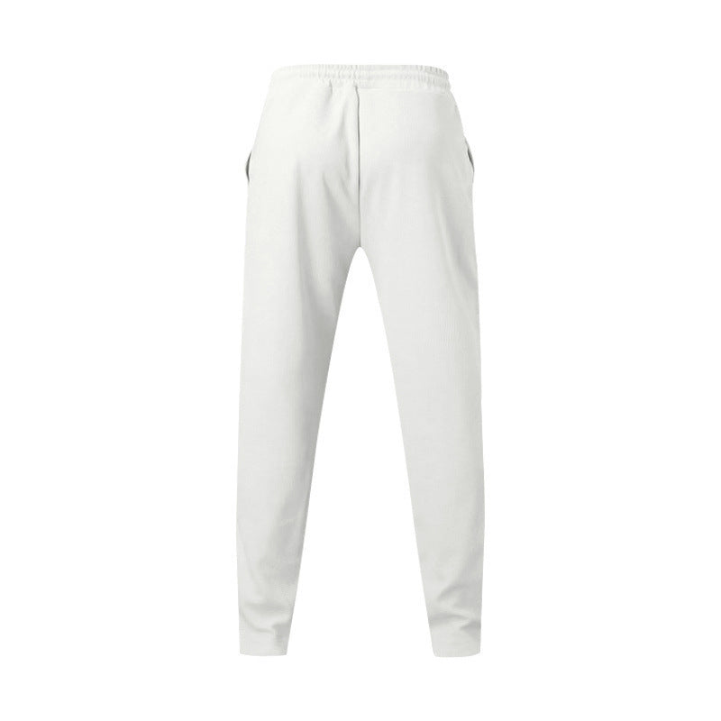 Pantalon décontracté sport ample droit pour homme avec cordon de serrage