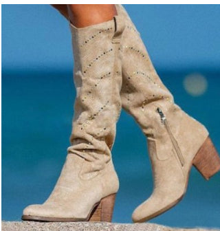 Bottes hautes surdimensionnées pour femmes
