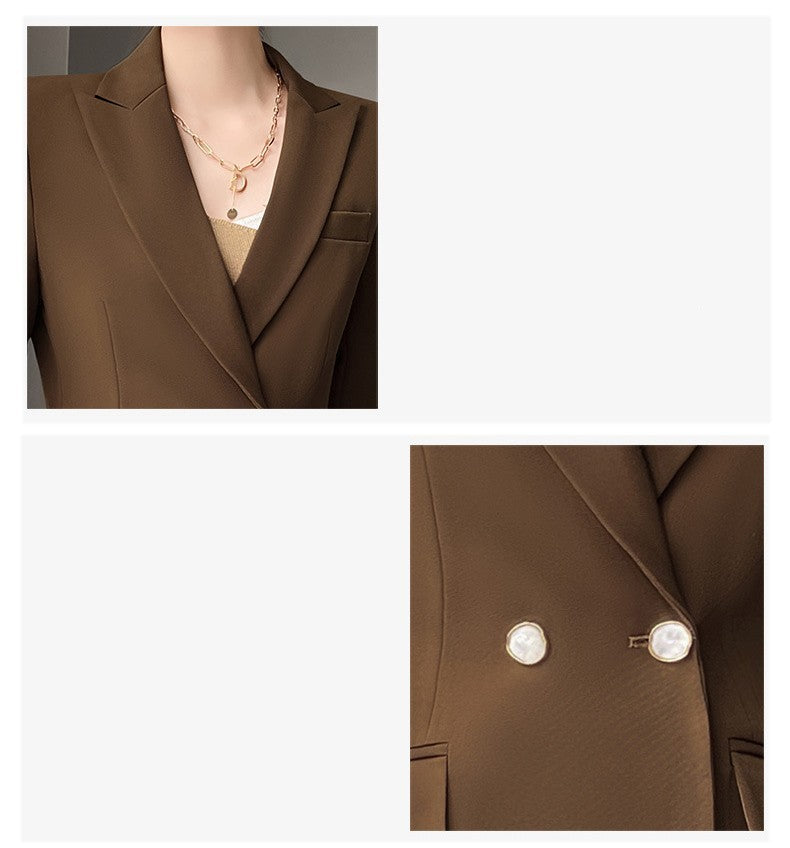 Ensemble deux pièces haut de gamme avec pantalon large