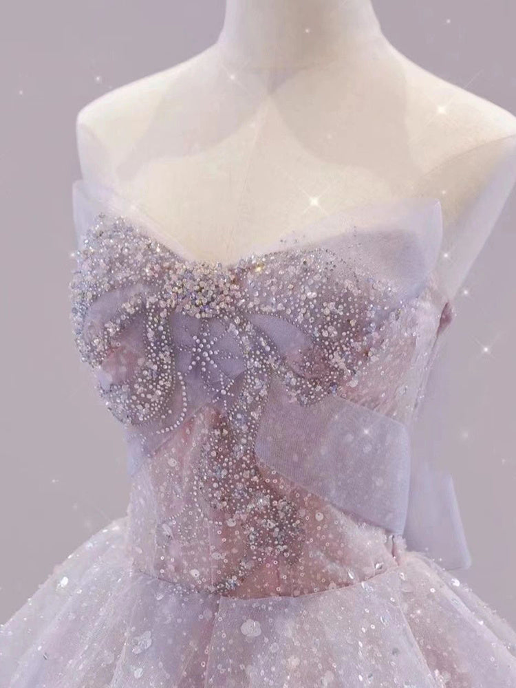 Off-shoulder Evening Dress Women's Host Performance Dress