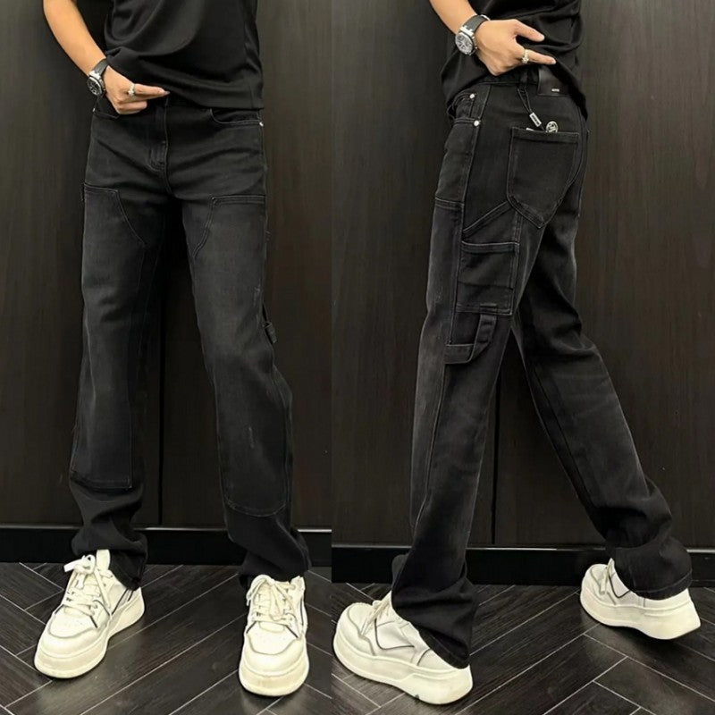 Retro Spring Summer Denim Harem Pants Easy Matching