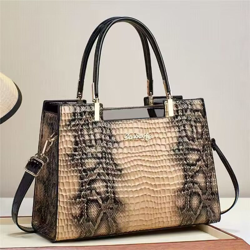 Grands sacs à main tendance en PU pour femmes avec poche intercalaire, 30x22x12cm