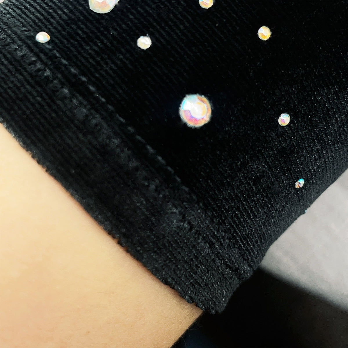 Warm Gold Velvet Clothing Gloves