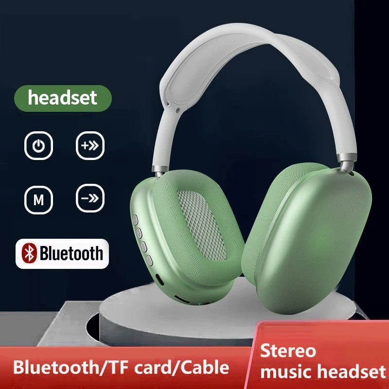 Casque Bluetooth sans fil P9 avec micro anti-bruit pour sports de plein air et jeux