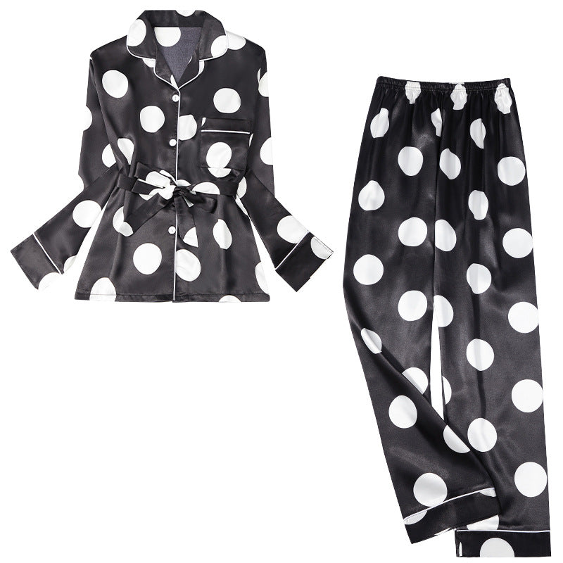 Miss Two-Piece Summer Silk Homewear Set