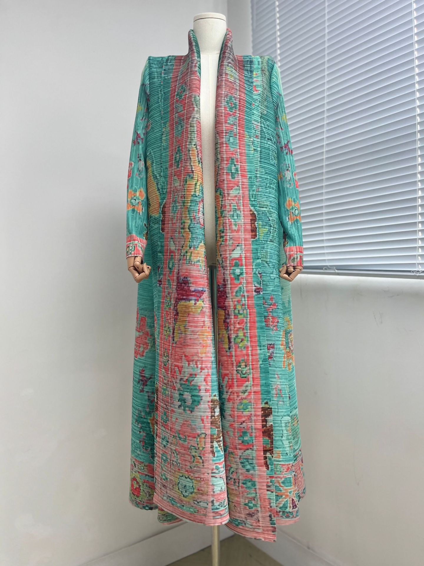 Trench polyvalent, abaya arabe élégante, imprimé