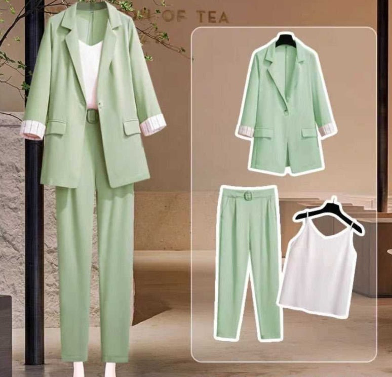 Fleshy Temperament Loose Thin Coat Suit for Women