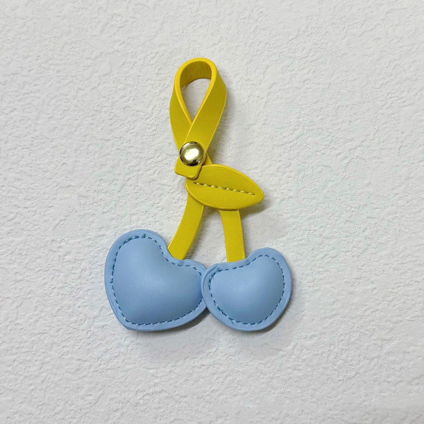 Cute Three-dimensional Peach Heart Cherry Cherry Handbag Pendant