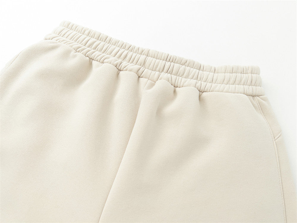 Men's Side Ribbon Matching Striped Loose Straight Pants