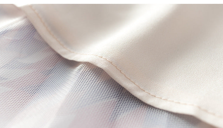 Fashion Patchwork Mesh Skirt For Women