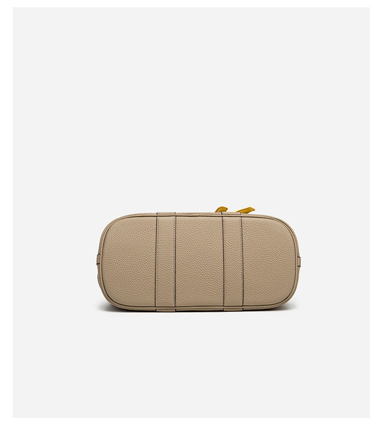 Large Capacity Bucket Bag with Wide Shoulder Strap