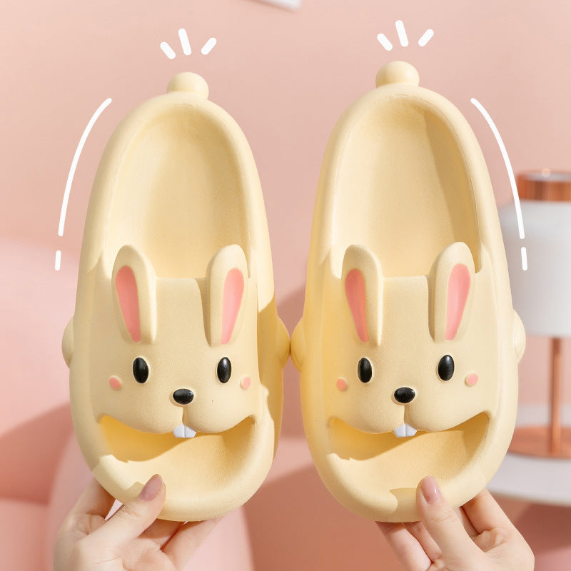 Cute Rabbit Slippers For Girls &  Women Summer Home Shoes Bathroom Slippers