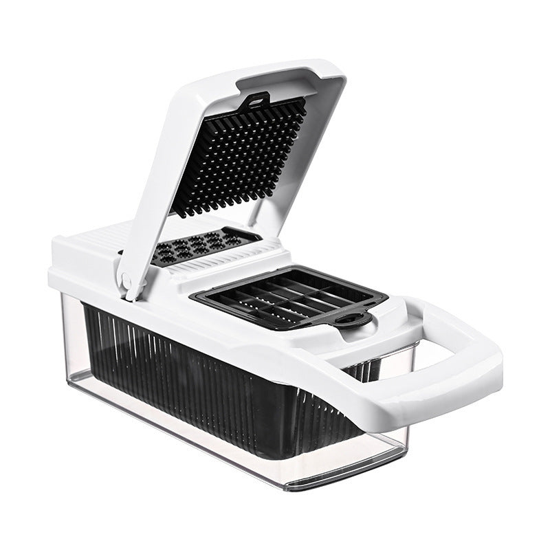 Multi-Function Vegetable Chopper 15-26 Piece Set Black & White