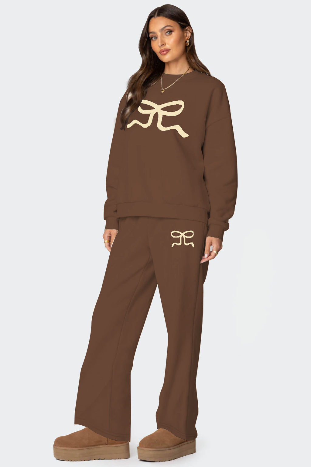 Women's Round Neck Long Sleeve Loose Thick Sweater