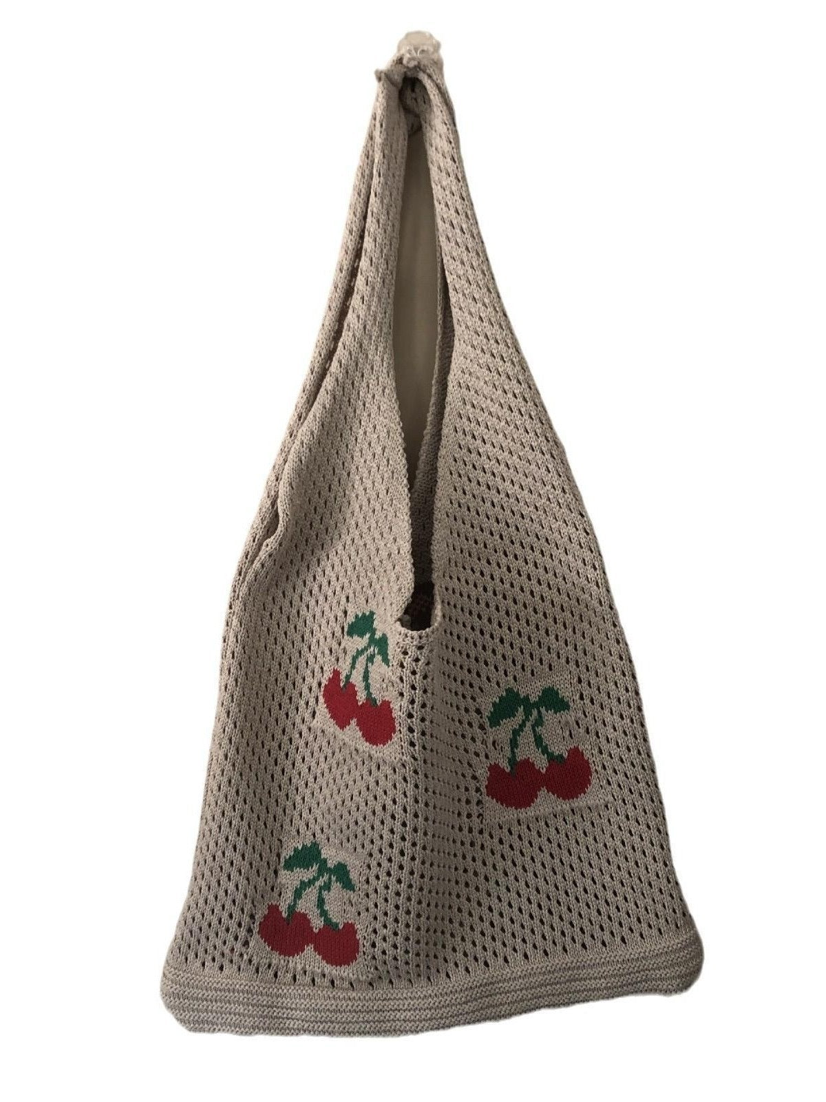 Strawberry Knitted Hollow Bag Polyester Urban Simplicity