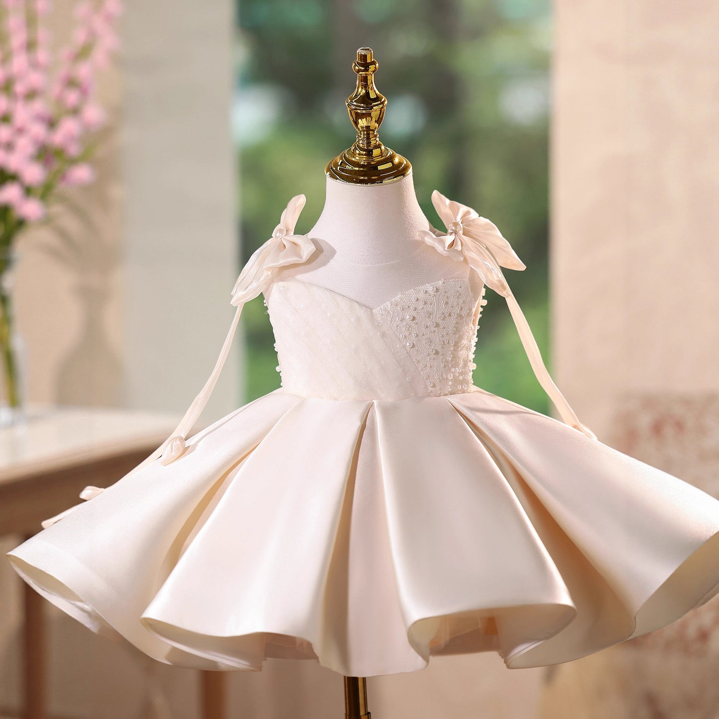 Girls' Piano Playing Dress With High Sense Of Beauty Wedding Pettiskirt