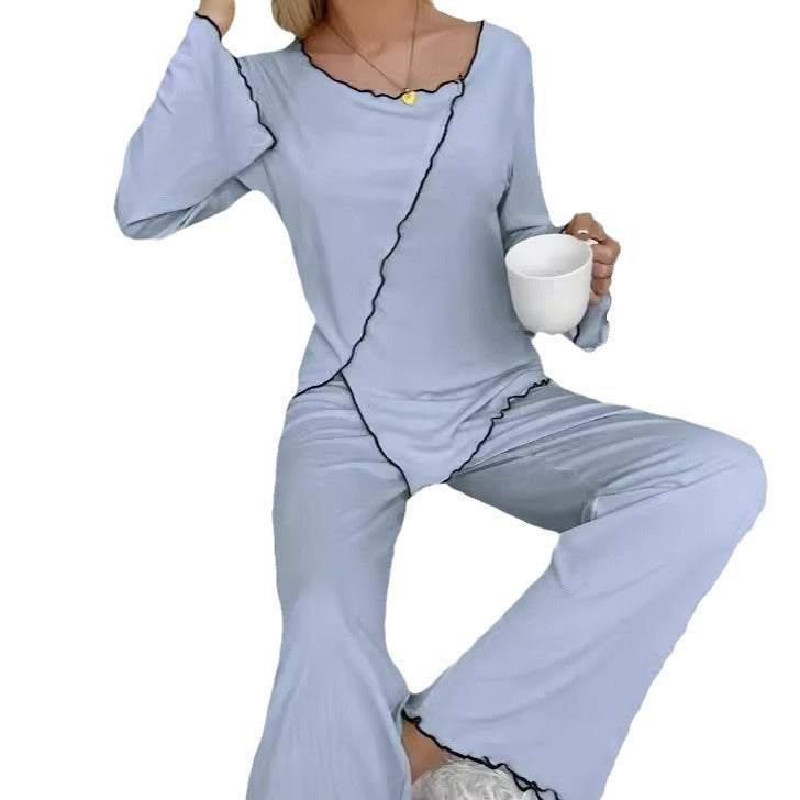 Top And Elastic Waistband Pants