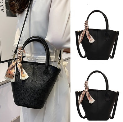 Vegetable Basket Portable Bucket Bag Texture Messenger