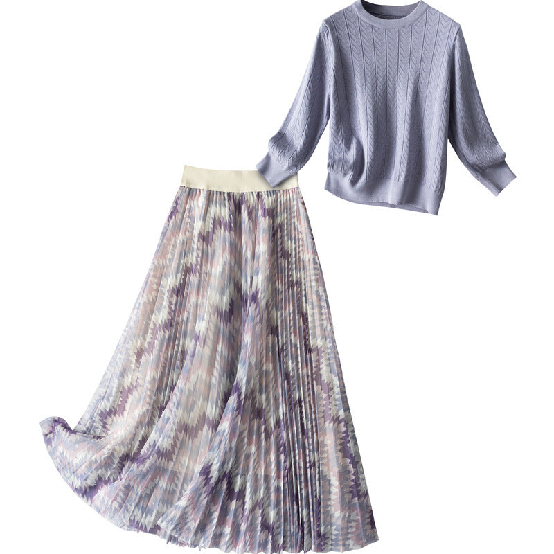 Purple Patchwork Mesh Skirt for Women, Medium & Long Length, Sizes S-XL