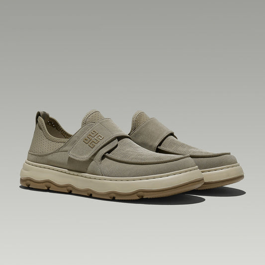 Perforated Breathable Velcro Casual All-matching Men's Shoes