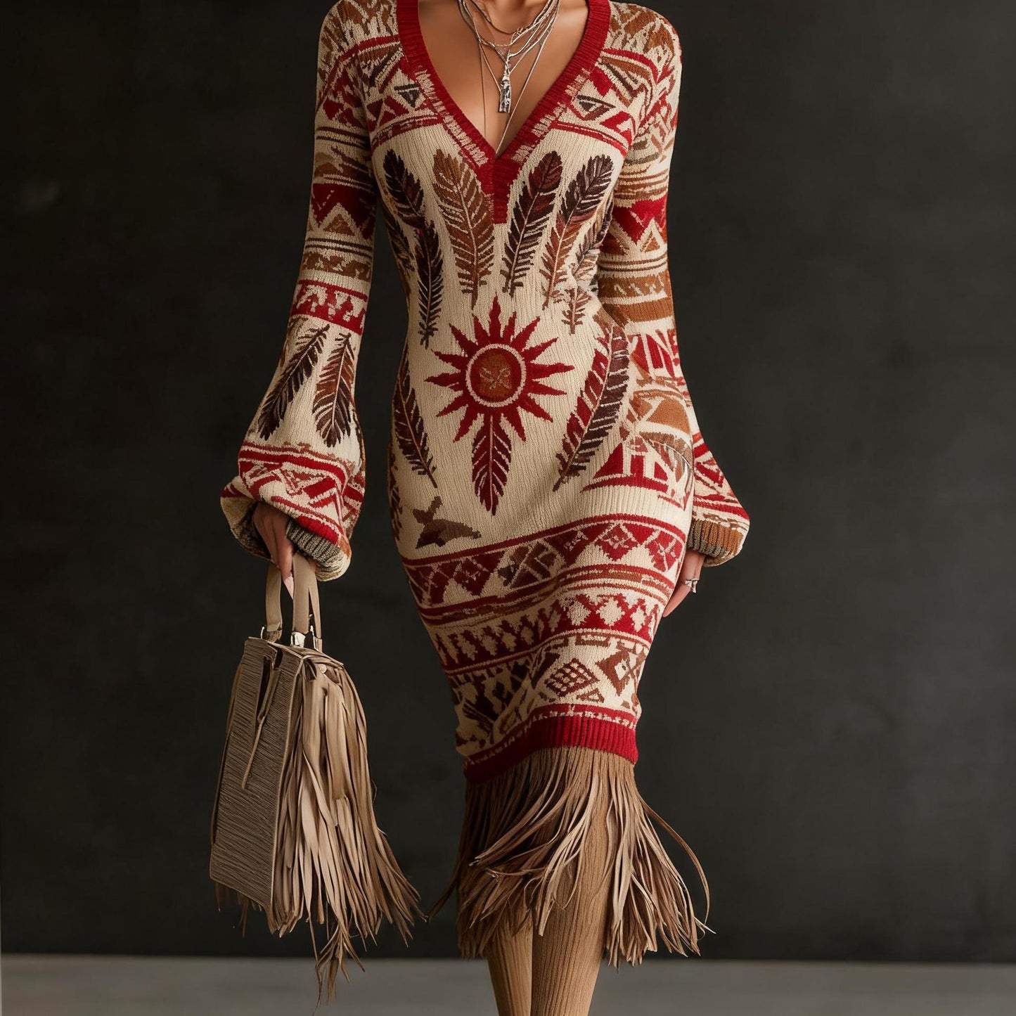 Robes pull en maille créatives pour femmes