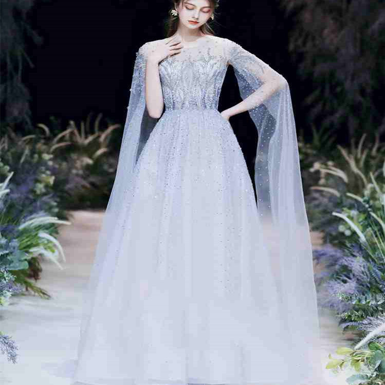 High-End Light Luxury Engagement Evening Dress for Wedding Banquet Women