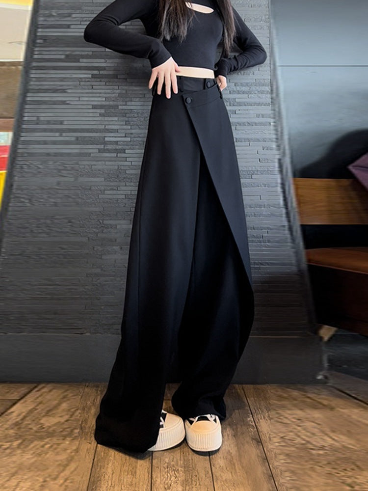 Plus Size Wide-Leg Autumn Trousers for Women