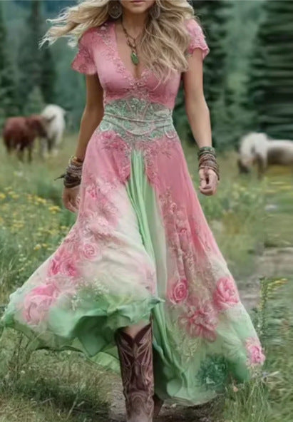 Creative Totem Women's Printed Wear Summer Dress