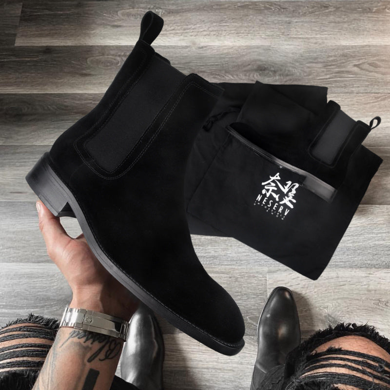 Handmade Genuine Leather Retro Boots for Men