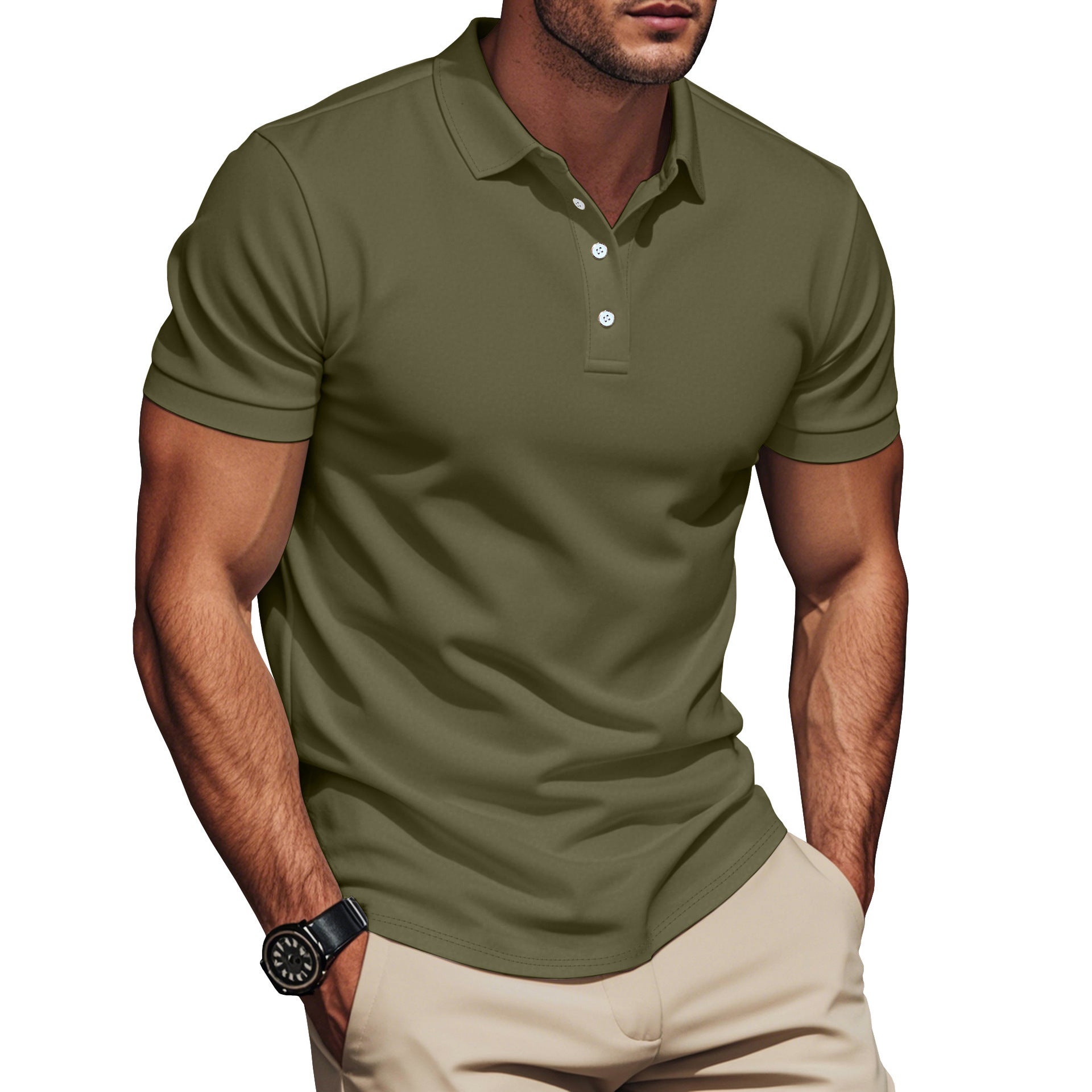 British Style Casual Summer Men’s T-Shirt in Multiple Colors